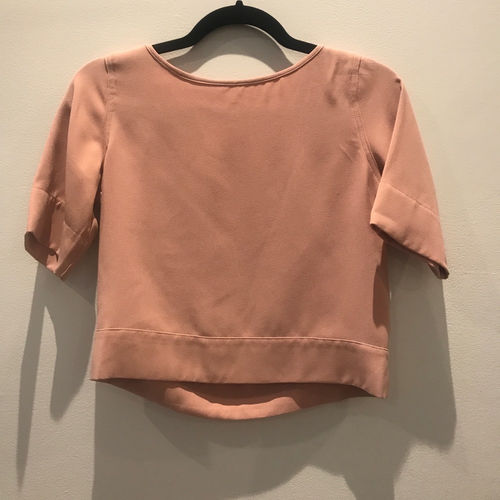 Blush crop top